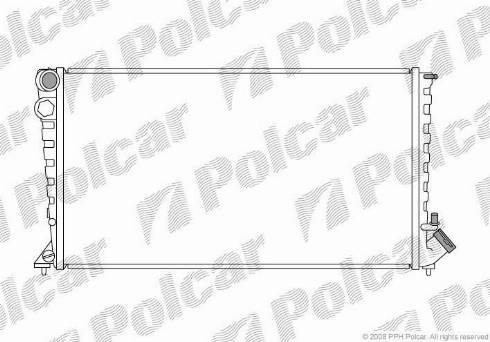 Polcar 232608-5 - Radiators, Motora dzesēšanas sistēma www.autospares.lv