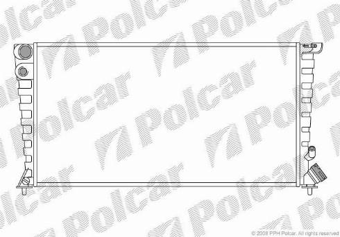 Polcar 232608A5 - Radiators, Motora dzesēšanas sistēma www.autospares.lv