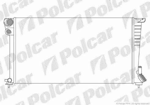 Polcar 232608A8 - Radiators, Motora dzesēšanas sistēma www.autospares.lv