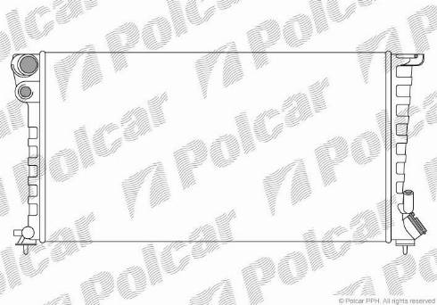 Polcar 232608B4 - Radiators, Motora dzesēšanas sistēma www.autospares.lv