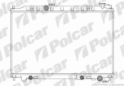 Polcar 274808-2 - Radiators, Motora dzesēšanas sistēma www.autospares.lv