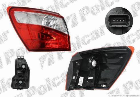 Polcar 271487-E - Aizmugurējais lukturis www.autospares.lv