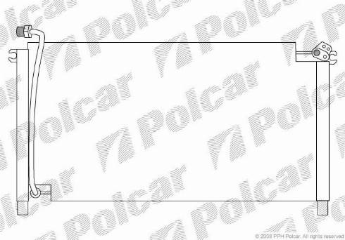 Polcar 2770K8B2 - Kondensators, Gaisa kond. sistēma www.autospares.lv