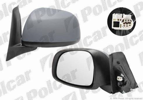 Polcar 7435511M - Outside Mirror www.autospares.lv