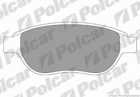 Polcar S70-0066 - Тормозные колодки, дисковые, комплект www.autospares.lv