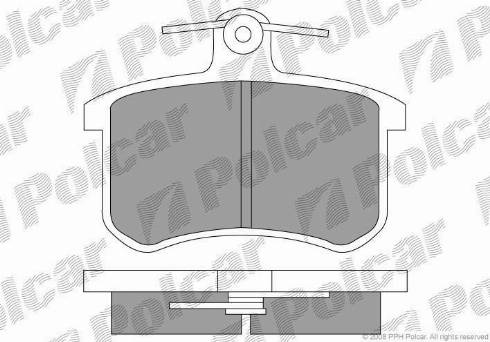 Polcar S70-1023 - Bremžu uzliku kompl., Disku bremzes www.autospares.lv