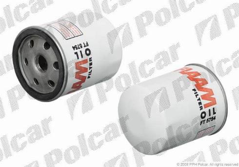 Polcar FT5754 - Eļļas filtrs www.autospares.lv