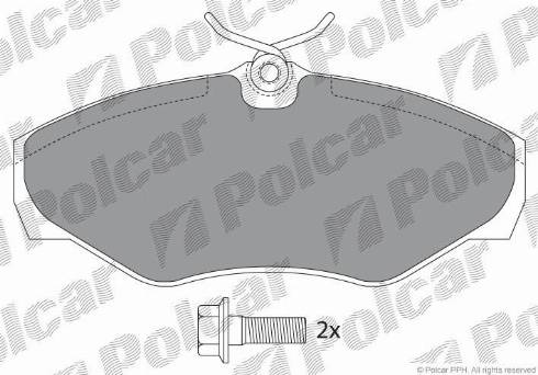 Polcar IE141315-701 - Bremžu uzliku kompl., Disku bremzes autospares.lv