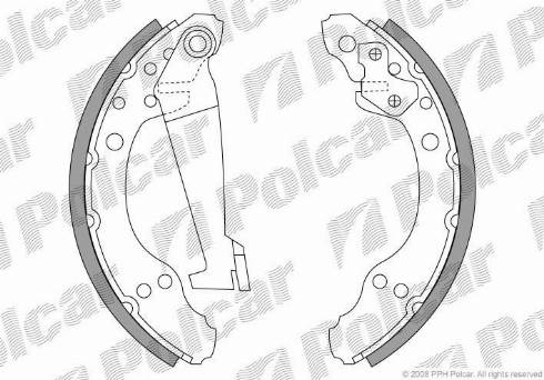 Polcar LS1277 - Bremžu loku komplekts www.autospares.lv