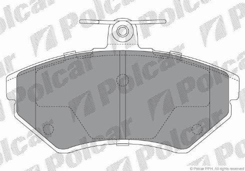 Polcar S70-0037 - Тормозные колодки, дисковые, комплект www.autospares.lv