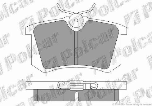 Polcar S70-1003 - Bremžu uzliku kompl., Disku bremzes www.autospares.lv