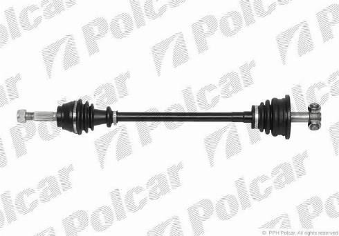 Polcar T99105 - Piedziņas vārpsta www.autospares.lv