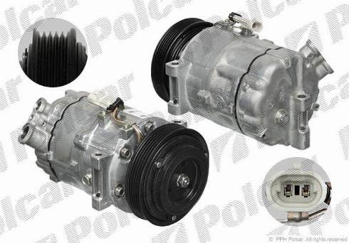 Polcar VA699348 - Kompresors, Gaisa kond. sistēma autospares.lv