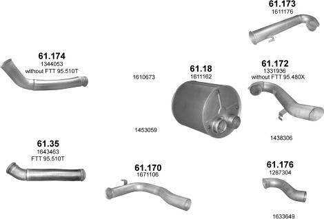 Polmo POLMO99662 - Izplūdes gāzu sistēma www.autospares.lv