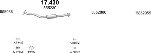 Polmo POLMO99394 - Izplūdes gāzu sistēma www.autospares.lv