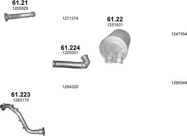 Polmo POLMO00503 - Izplūdes gāzu sistēma www.autospares.lv