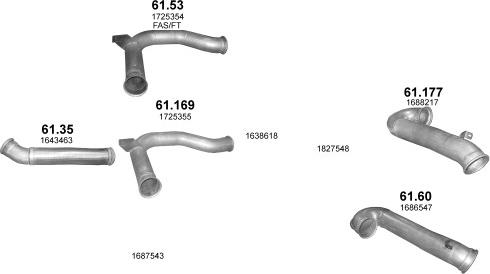 Polmo POLMO01486 - Izplūdes gāzu sistēma www.autospares.lv