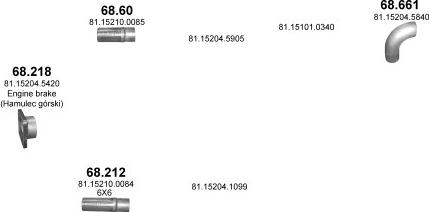 Polmo POLMO01086 - Izplūdes gāzu sistēma www.autospares.lv