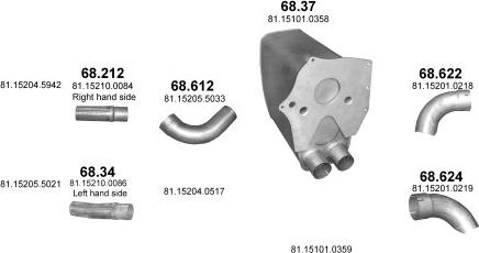 Polmo POLMO01078 - Izplūdes gāzu sistēma www.autospares.lv