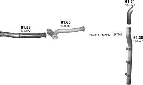 Polmo POLMO01399 - Izplūdes gāzu sistēma www.autospares.lv