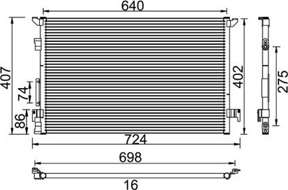 PowerMax 7110385 - Kondensators, Gaisa kond. sistēma www.autospares.lv