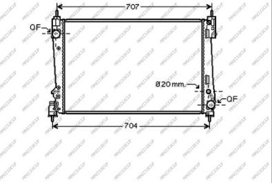 Prasco AA210R006 - Radiators, Motora dzesēšanas sistēma autospares.lv