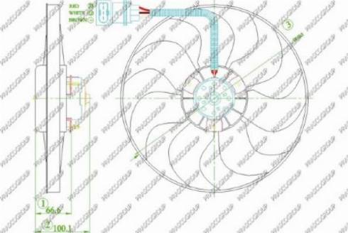 Prasco AD0163300 - Ventilators, Motora dzesēšanas sistēma www.autospares.lv