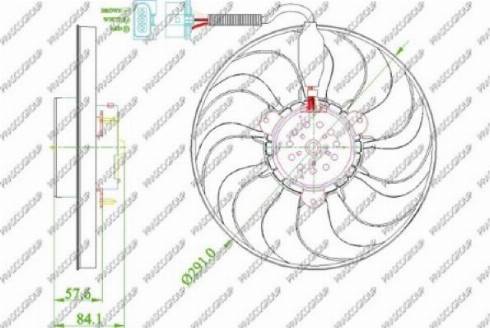 Prasco AD0163310 - Ventilators, Motora dzesēšanas sistēma www.autospares.lv