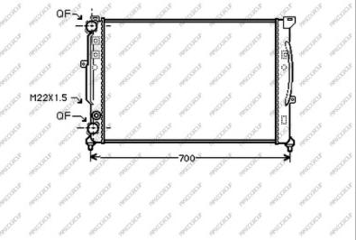 Prasco AD017R011 - Radiators, Motora dzesēšanas sistēma www.autospares.lv