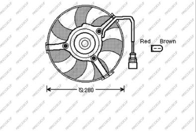 Prasco AD032F004 - Fan, radiator www.autospares.lv