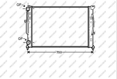 Prasco AD032R008 - Radiators, Motora dzesēšanas sistēma www.autospares.lv