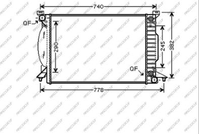 Prasco AD020R009 - Radiators, Motora dzesēšanas sistēma www.autospares.lv