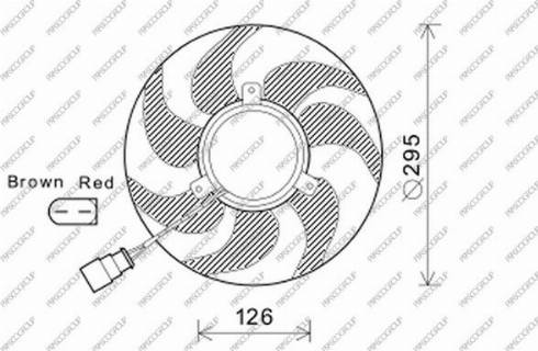 Prasco AD022F005 - Ventilators, Motora dzesēšanas sistēma www.autospares.lv