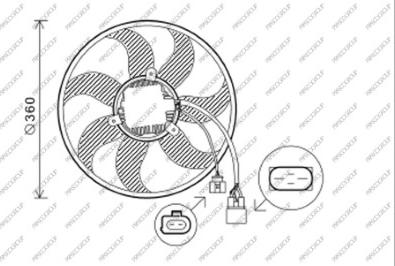 Prasco AD022F003 - Ventilators, Motora dzesēšanas sistēma www.autospares.lv