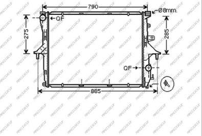 Prasco AD830R001 - Radiators, Motora dzesēšanas sistēma www.autospares.lv