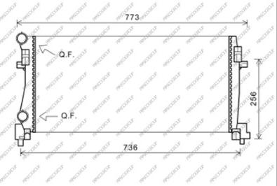 Prasco AD324R003 - Radiators, Motora dzesēšanas sistēma www.autospares.lv