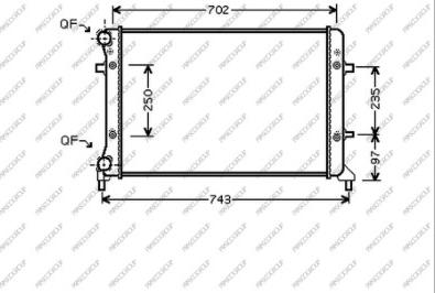 Prasco AD320R012 - Radiators, Motora dzesēšanas sistēma www.autospares.lv