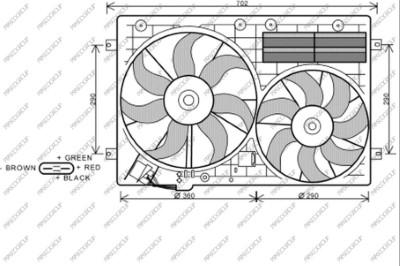 Prasco AD202F001 - Ventilators, Motora dzesēšanas sistēma www.autospares.lv