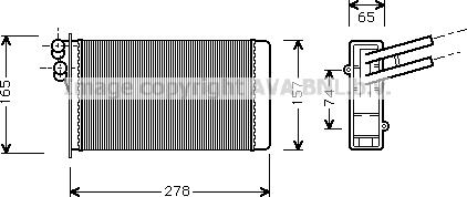 Prasco AI6097 - Siltummainis, Salona apsilde www.autospares.lv