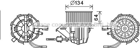 Prasco AI8391 - Elektromotors, Salona ventilācija www.autospares.lv