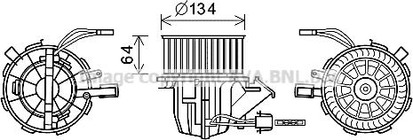 Prasco AI8392 - Elektromotors, Salona ventilācija www.autospares.lv