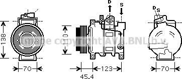 Prasco AIAK227 - Kompresors, Gaisa kond. sistēma www.autospares.lv