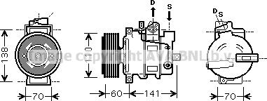 Prasco AIK271 - Kompresors, Gaisa kond. sistēma www.autospares.lv