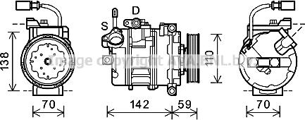 Prasco AIK340 - Kompresors, Gaisa kond. sistēma www.autospares.lv