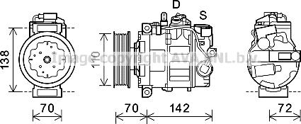 Prasco AIK381 - Kompresors, Gaisa kond. sistēma www.autospares.lv