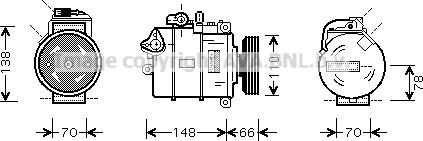 Prasco AIK247 - Kompresors, Gaisa kond. sistēma www.autospares.lv