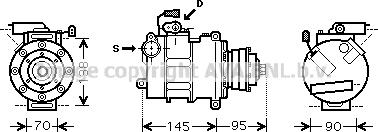 Prasco AIK267 - Kompresors, Gaisa kond. sistēma www.autospares.lv