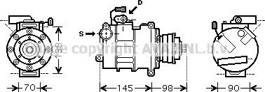 Prasco AIK280 - Kompresors, Gaisa kond. sistēma autospares.lv