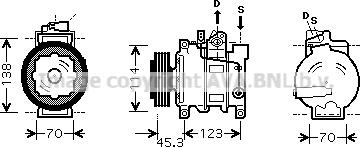 Prasco AIK276 - Kompresors, Gaisa kond. sistēma www.autospares.lv