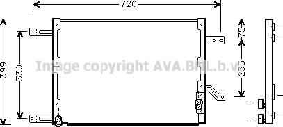 Prasco AL5080 - Kondensators, Gaisa kond. sistēma www.autospares.lv